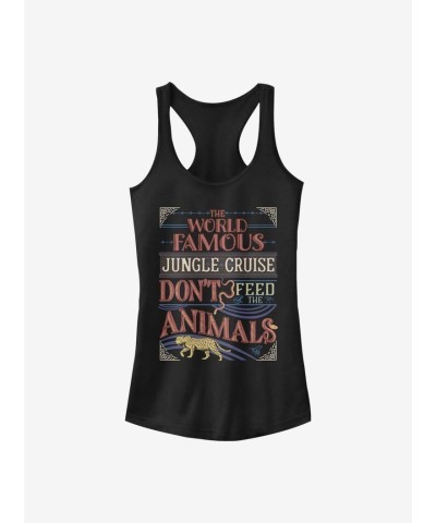 Disney Jungle Cruise Girls Tank Top - Black Junior Size