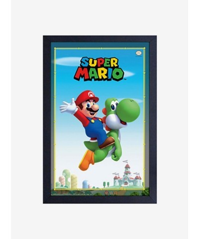 Nintendo Yoshi Mario Wall Art Framed Print for Fans