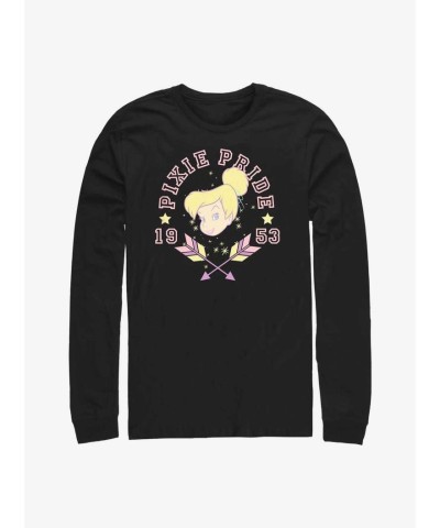 Disney Peter Pan Pixie Pride T-Shirt - Men's Black Long Sleeve