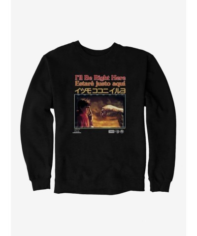 E.T. 40th Anniversary Sweatshirt - "I'll Be Right Here" Multi-Lang Men's Fleece Jacket