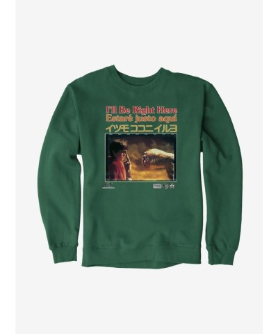 E.T. 40th Anniversary Sweatshirt - "I'll Be Right Here" Multi-Lang Men's Fleece Jacket