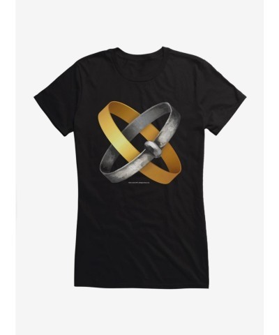 Outlander Jamie Claire Rings Junior Girls T-Shirt
