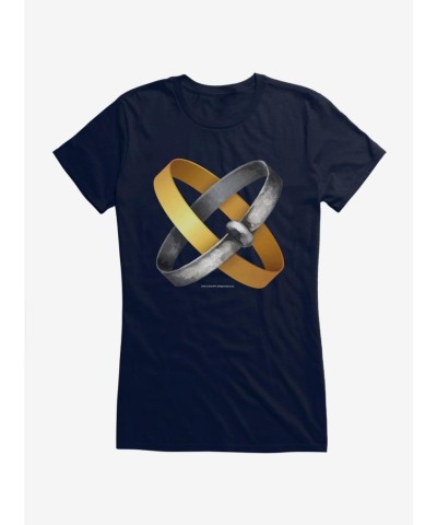 Outlander Jamie Claire Rings Junior Girls T-Shirt