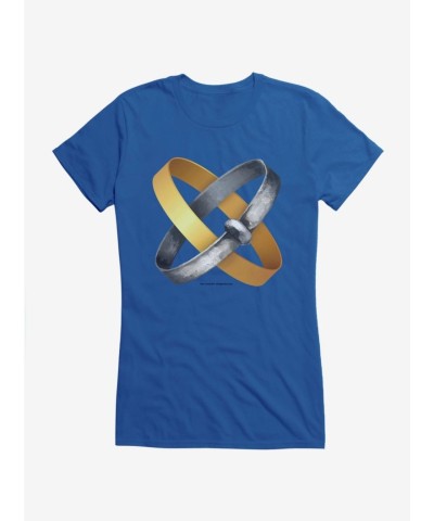 Outlander Jamie Claire Rings Junior Girls T-Shirt