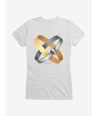 Outlander Jamie Claire Rings Junior Girls T-Shirt