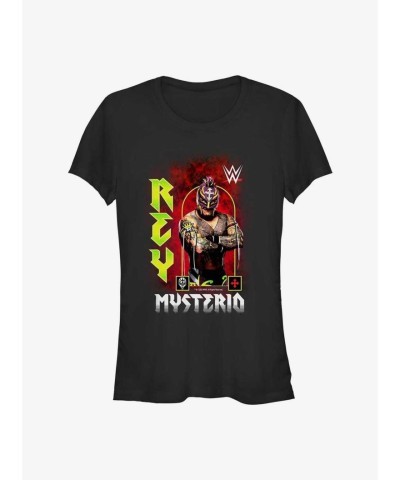 WWE Rey Mysterio Lightweight Cotton Tee for Girls - Black