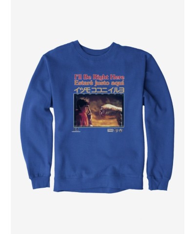 E.T. 40th Anniversary Sweatshirt - "I'll Be Right Here" Multi-Lang Men's Fleece Jacket