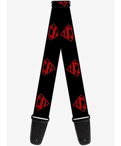 Superboy Shield Guitar Strap by Buckle-Down - Official DC Comics - USA Made Adjustable