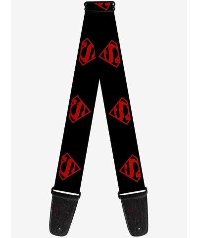 Superboy Shield Guitar Strap by Buckle-Down - Official DC Comics - USA Made Adjustable