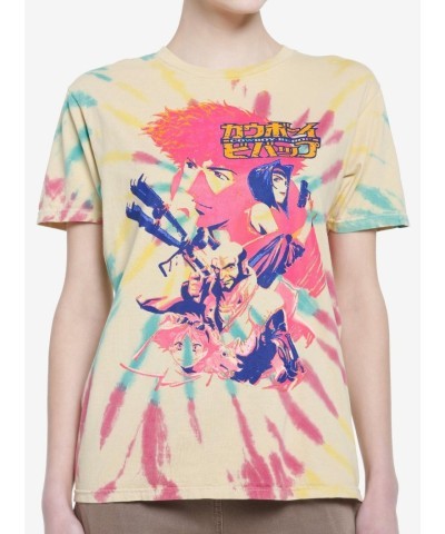 Cowboy Bebop Crew Favorite Characters Psychedelic Tie-Dye Junior T-Shirt