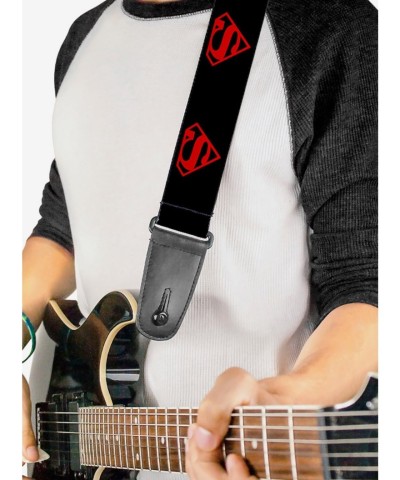 Superboy Shield Guitar Strap by Buckle-Down - Official DC Comics - USA Made Adjustable