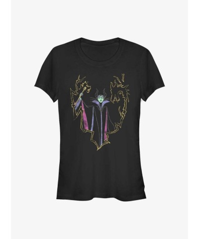 Disney Maleficent Graphic Tee for Girls - Black