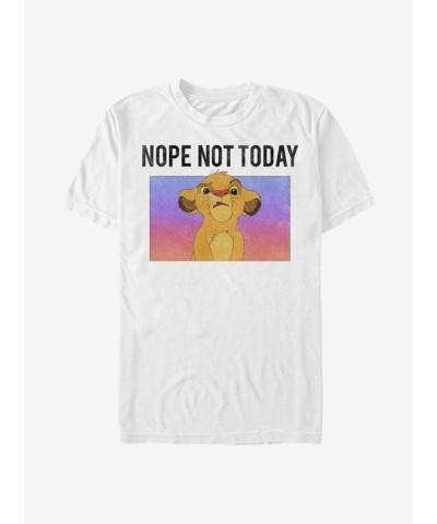 Disney Lion King "Not Today" Lightweight Men's T-Shirt - White