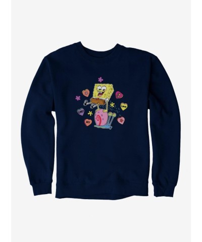 SpongeBob SquarePants Unisex Conversation Heart Sweatshirt