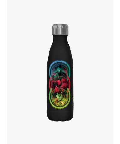Marvel Doctor Strange Trio Water Bottle - Stylish Stainless Steel Flask for Marvel Fans - BLACK