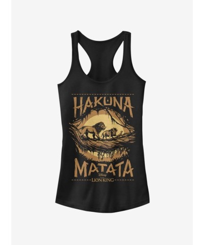 Disney 2019 The Lion King Savanna Girls' Tank Top - Black
