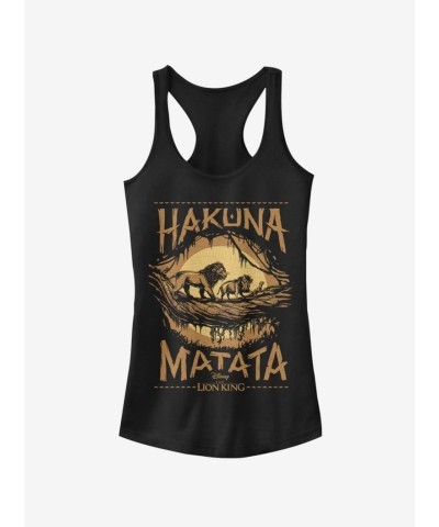 Disney 2019 The Lion King Savanna Girls' Tank Top - Black