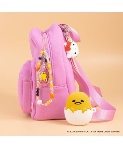 Gudetama Charm Beaded Phone Wrist Strap - Unisex Iridescent Keychain & Egg Beads