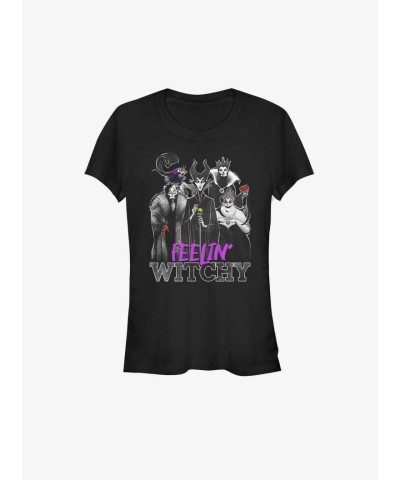 Disney Villains 'Feelings Witchy' T-Shirt for Girls - Black