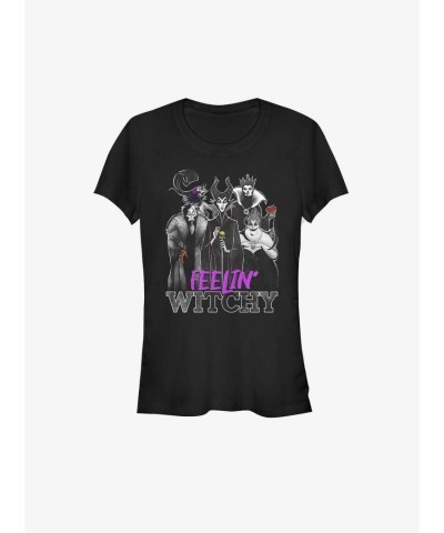 Disney Villains 'Feelings Witchy' T-Shirt for Girls - Black