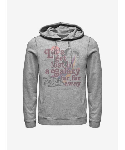 Star Wars Galaxy Hoodie for Men - Grey Comfortable Blend