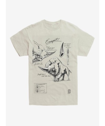 Fantastic Beasts Erumpent Artwork T-Shirt for Men