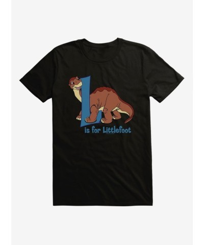The Land Before Time Alphabet T-Shirt for Men - Lightweight Littlefoot Design