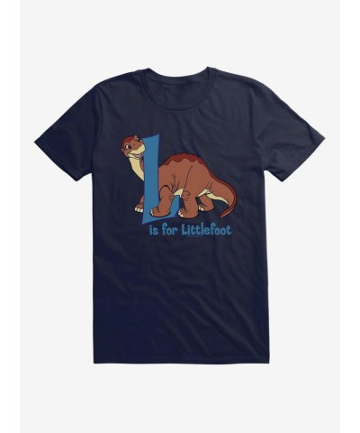 The Land Before Time Alphabet T-Shirt for Men - Lightweight Littlefoot Design