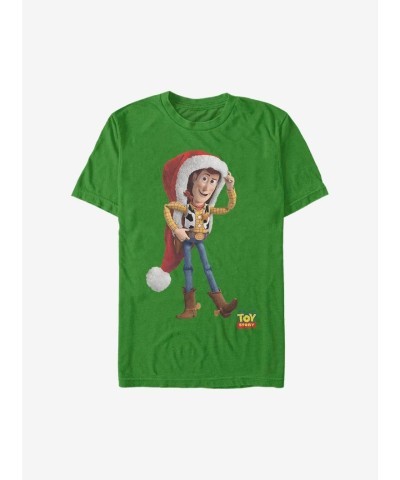 Disney Toy Story Santa Hat T-Shirt for Men - Green