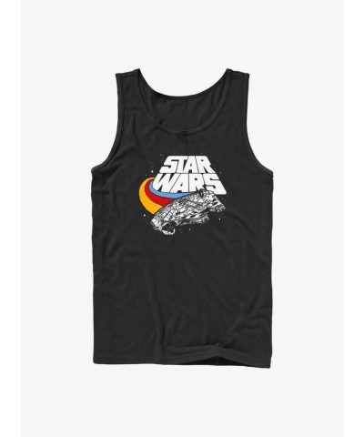 Star Wars Fly Falcon Flight Tank Top - Men's Black