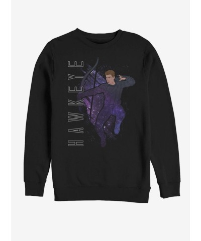 Marvel Hawkeye Avengers Endgame Unisex Cotton Sweatshirt - Black