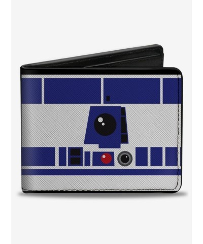 Star Wars R2D2 Premium Vegan Leather Bifold Wallet for Men