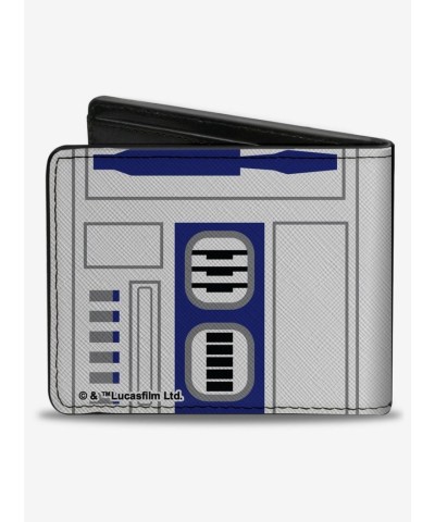 Star Wars R2D2 Premium Vegan Leather Bifold Wallet for Men