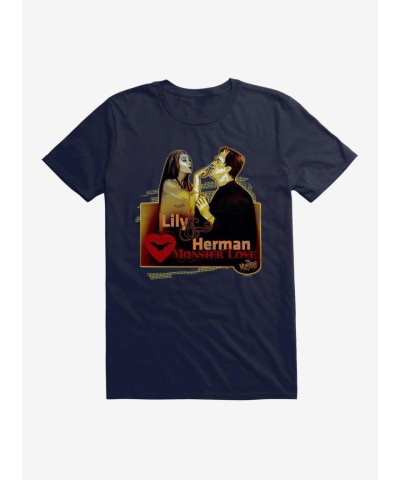 Munsters Lily & Herman Monster Love Unisex T-Shirt