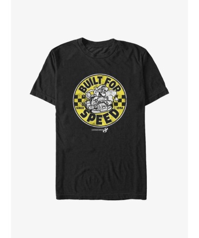 Mario Speed Badge Big & Tall T-Shirt - Men's Roomier Fit Black