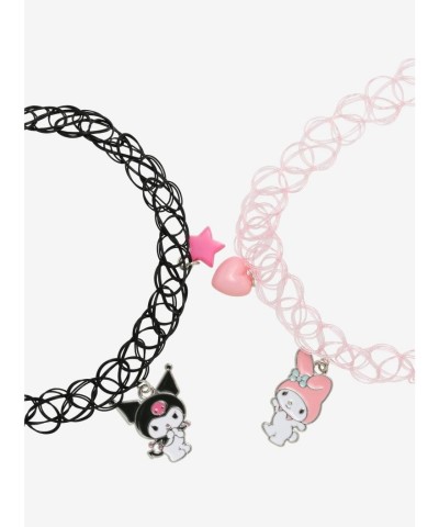 My Melody Kuromi Friendship Tattoo Choker Set for Girls