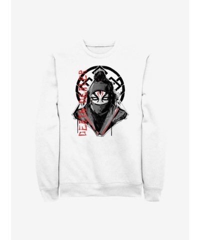 Marvel Shang-Chi Sweatshirt with Death Dealer Design - White Unisex Crewneck