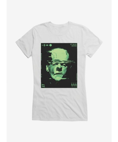 Frankenstein Glitch Girls T-Shirt by Universal Monsters