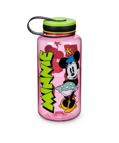 Minnie Mouse Translucent Water Bottle with Leak-Proof Cap for Girls