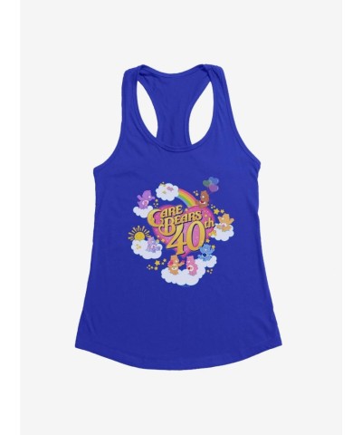 Care Bears 40th Edition Girls Blue Tank Top