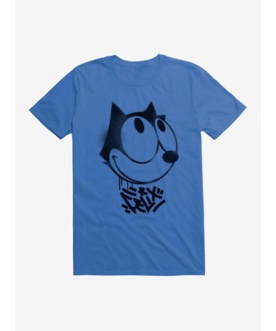 Felix The Cat Smiling Graffiti Art T-Shirt for Men