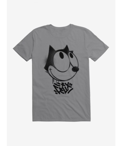 Felix The Cat Smiling Graffiti Art T-Shirt for Men