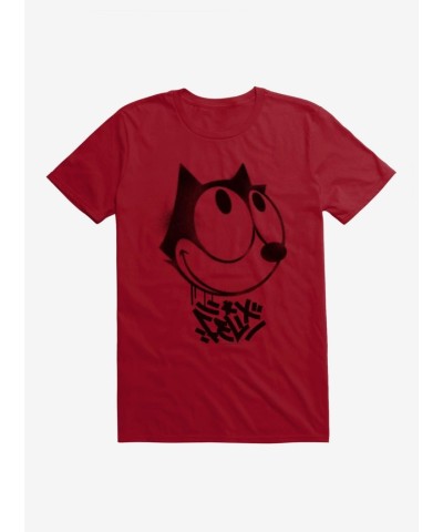 Felix The Cat Smiling Graffiti Art T-Shirt for Men