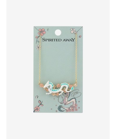 Studio Ghibli Spring Vibes Haku Dragon Sakura Necklace for Women