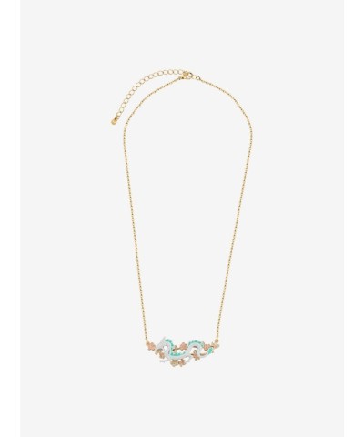 Studio Ghibli Spring Vibes Haku Dragon Sakura Necklace for Women