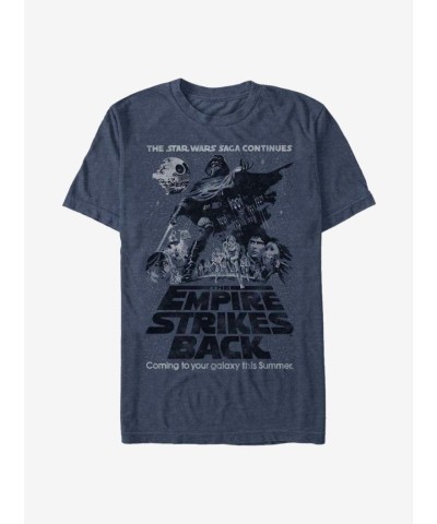 Star Wars Empire Strikes Back Blue Galaxy T-Shirt - Unisex