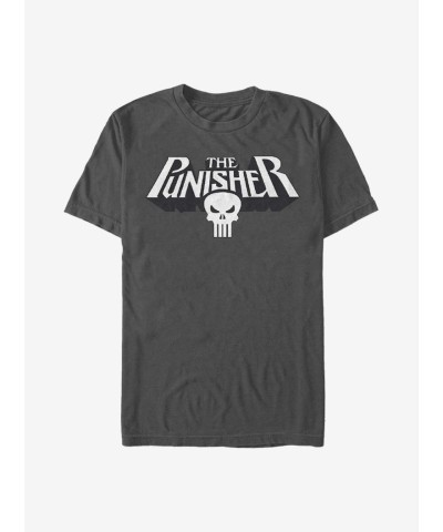 Marvel Punisher Men's Grey Lightweight T-Shirt