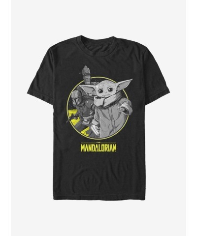Name: Mandalorian Team Frame Graphic T-Shirt - Black for Men