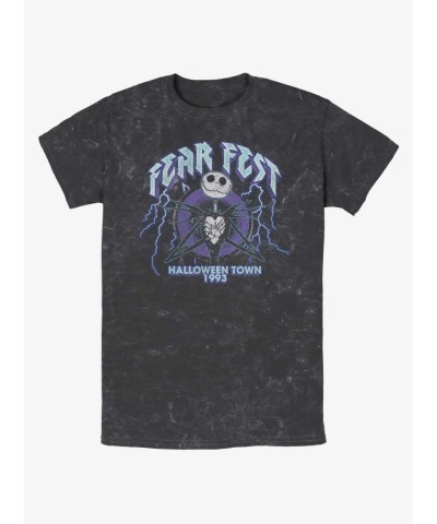 Disney Nightmare Before Christmas Jack Skellington Mineral Wash Tee - Unisex Multi