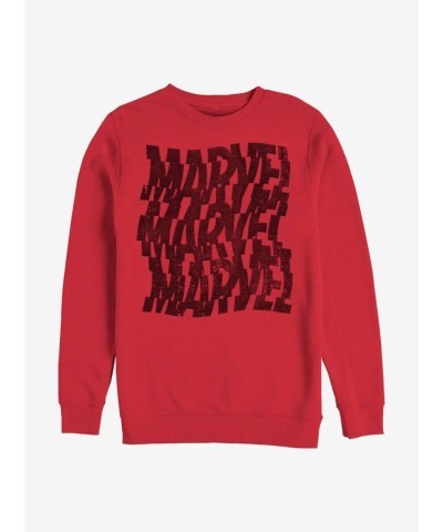 Marvel Shatter Logo Men's Red Sweatshirt